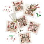 Kim Seybert Holiday Paws Cocktail Napkin Set