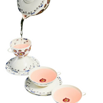 Midnight Flowers Tea Cup with Saucer