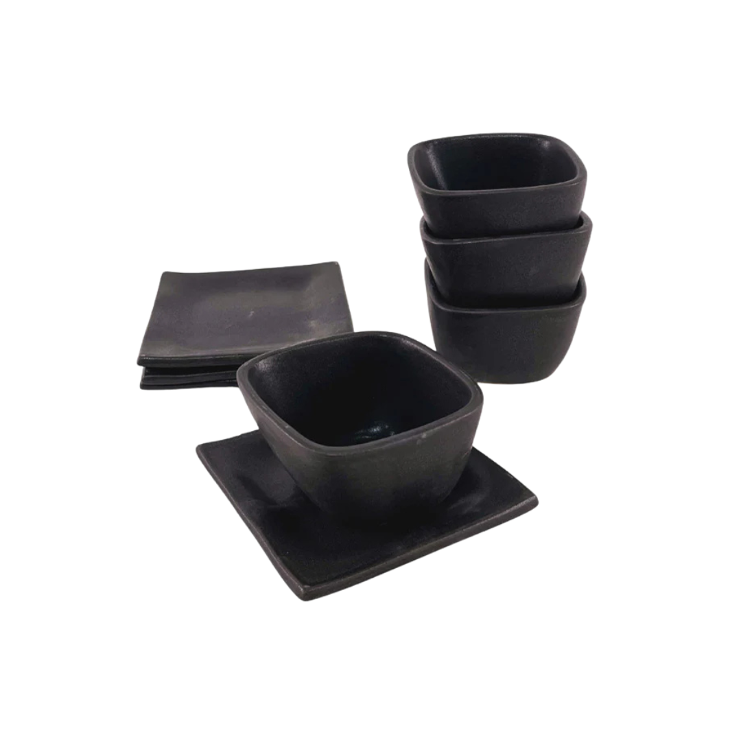 Charcoal Square Bowl