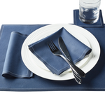 Petrol Blue Cotton Cocktail Napkins