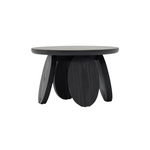 24" Olive Round Coffee Table in Greywash