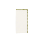 Kim Seybert White & Green Casbah Napkin