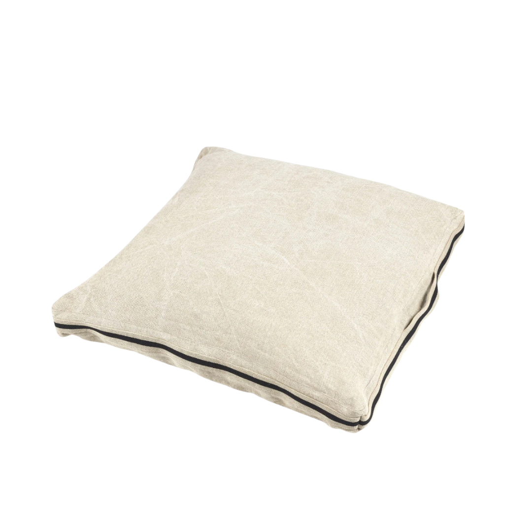 James Floor Cushion in Flax