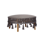 Izzy Coffee Table in Performance Macrame & Weathered Teak