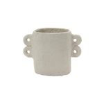 Medium Beige Paper Mache Pot
