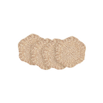 LIKHA Natural Scallop Coasters, Set Of 4