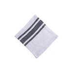 Navy Striped Stonewashed Linen Napkin