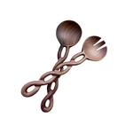 Salt & York Walnut Wood Salad Server Set
