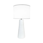 Tall Cone Lamp in Matte White