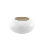 14" Cylinder Vase in Gloss White