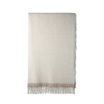 Amaranto Throw in White (57"x79")