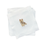 Lettermade Yorkie Cocktail Napkins (Set Of 4)