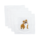 Lettermade English Bulldog Cocktail Napkins (Set Of 4)