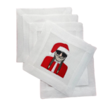 Lettermade Santa Willie Nelson Cocktail Napkins (Set Of 4)