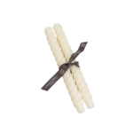 10" Rope Tapers (Pair) - Cream