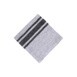 Grey w/ Black Stripes Cocktail Napkins (Set Of 6)