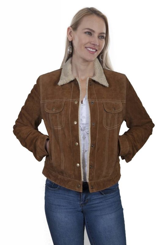 Scully Leather Women's Scully Cinnamon Boar Suede Jacket