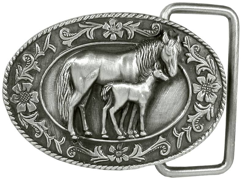 WEX Belt Buckle - Small Mare and Foal