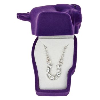 WEX Necklace - Clear Rhinestone Horseshoe