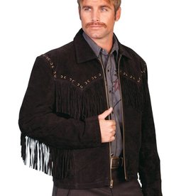 Scully Leather Men's Scully Boar Suede Fringe Jacket