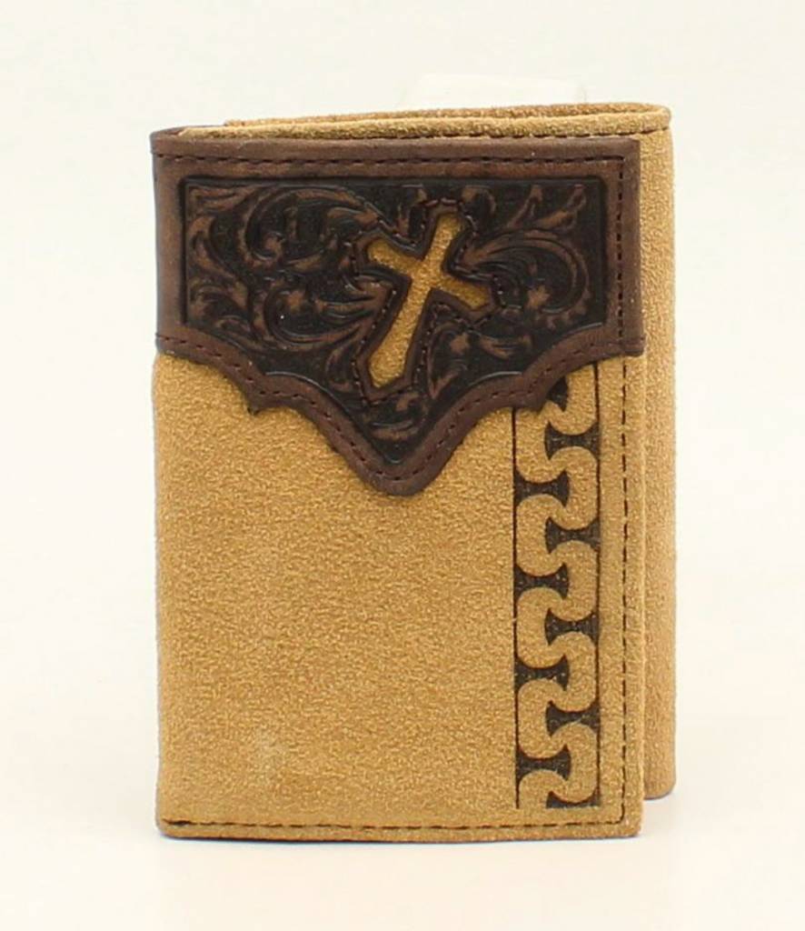 mens ariat trifold wallet gass horse supply western wear trifolder