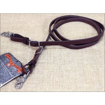 Split Reins - Round Braided Rawhide - Gass Horse Supply & Western Wear