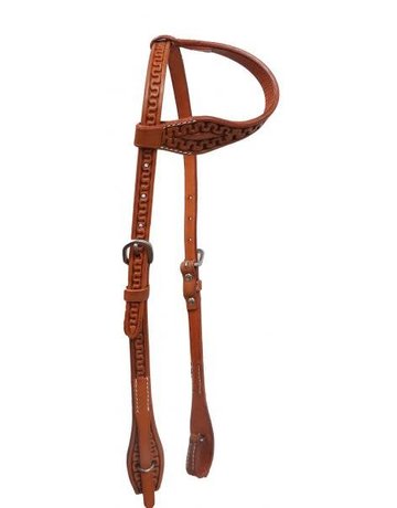 Showman Argentina Cow Leather One-Ear Headstall