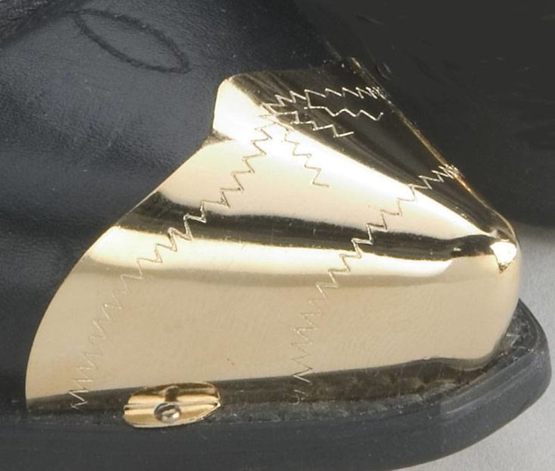 WEX Boot Toe Tips - Etched Gold