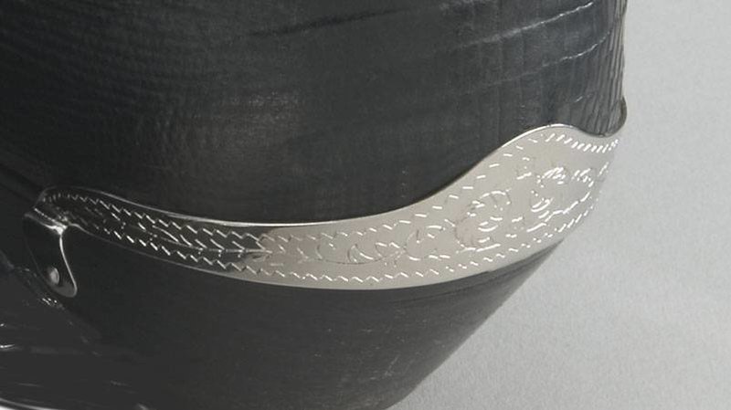 WEX Boot Heel Guards - Etched Silver