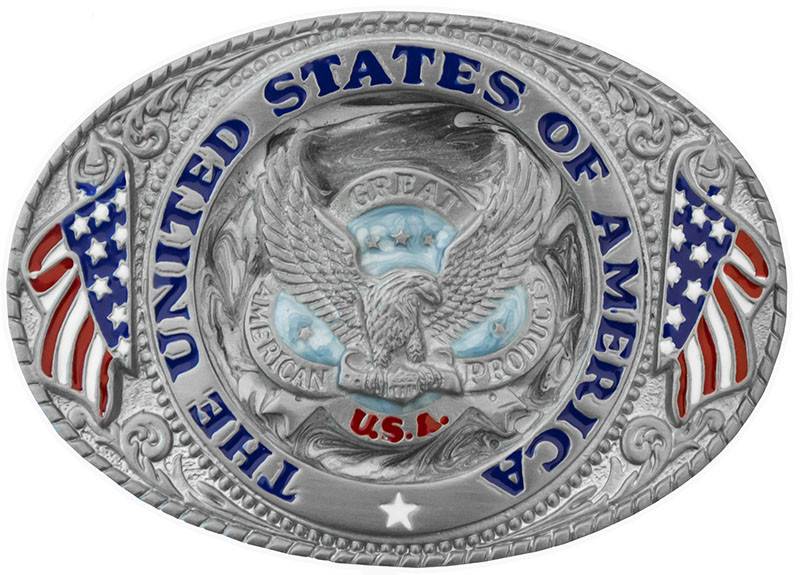 usa belt buckle