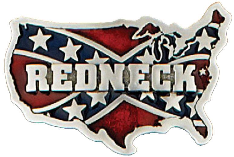WEX Belt Buckle - "Redneck" Confederate USA