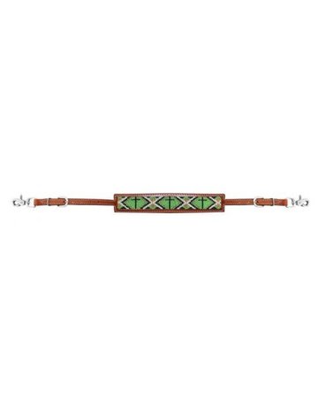 Showman Showman Beaded Leather Wither Strap