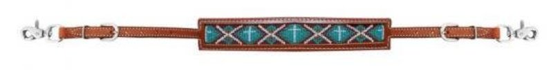 Showman Showman Beaded Leather Wither Strap
