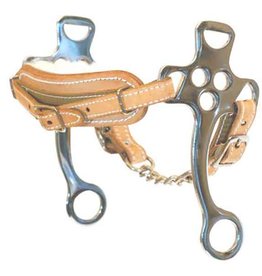 Tough-1 Padded Leather Nose Hackamore