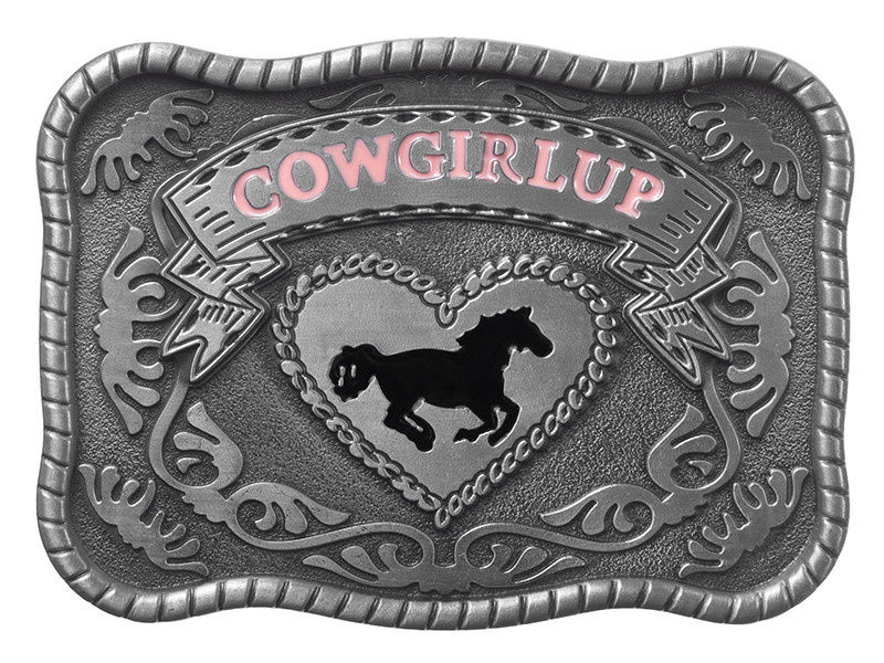 Belt Buckle - Cowgirl Up - Gass Horse 