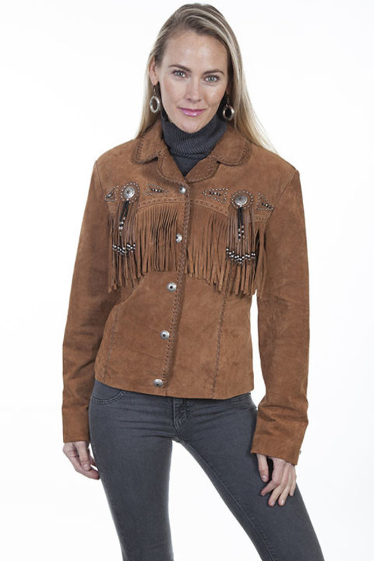 Scully Leather Women's Scully Suede Fringe Jacket