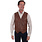 Scully Leather Men's Scully Vintage Lamb Leather Vest - Brown