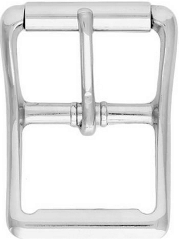 Weaver Nickel Plated Tongue Buckle - 1.5"