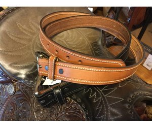 Western Leather Ranger Belt - Made in the USA