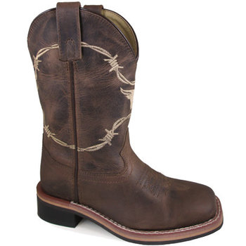 Smoky Mt Youth Smoky Logan Leather Cowboy Boot
