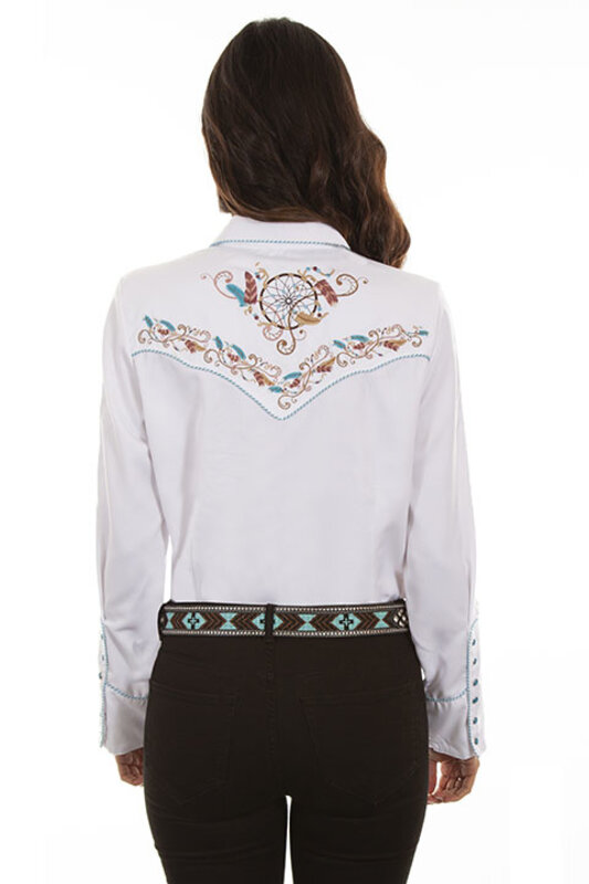 Scully Leather Women's Scully Dream Catcher Western Shirt