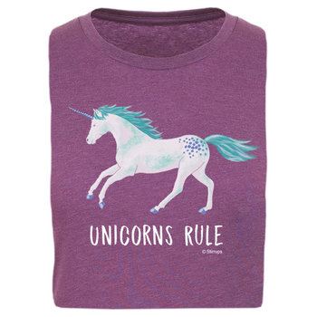 Stirrups Children's Stirrup "Unicorns Rule" Short Sleeve T-Shirt, Purple