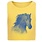Stirrups Children's Stirrups Horse Head Fitted Short Sleeve T-Shirt, Banana Cream