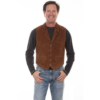 Scully Leather Men's Scully Boar Suede Vest