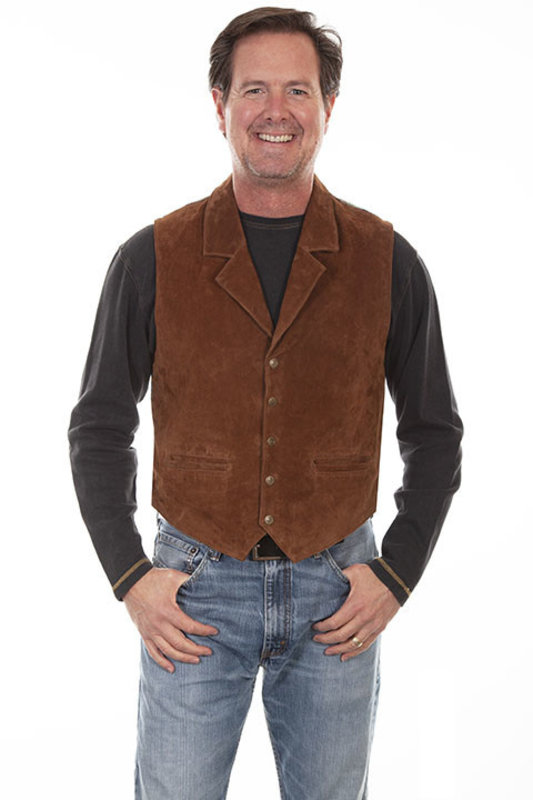 Scully Leather Men's Scully Boar Suede Vest