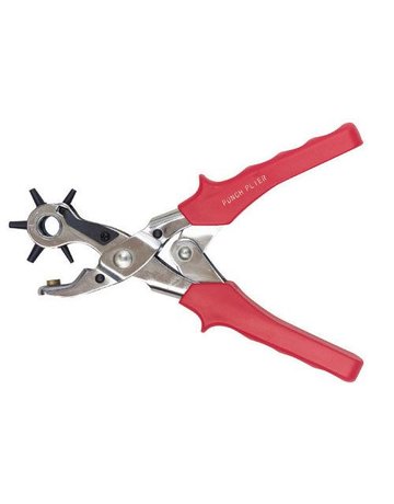 Leather Punch Heavy Duty - Red Handle