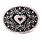 Western Fashion Accessories Belt Buckle - Pink Heart