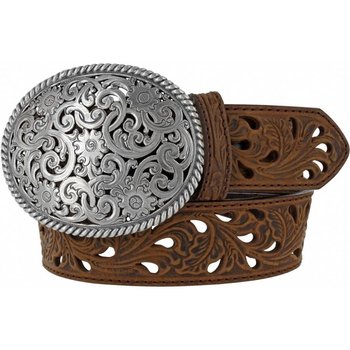 Tony Lama Belts Adult - Tony Lama Pierced Filigree Trophy Belt