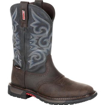 Rocky Women's Rocky Original Ride FLX Waterproof Workboot - Chocolate Midnight Blue