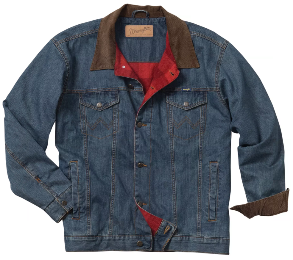 Guide Gear Quilt Lined Denim Jean Jacket for Men, Cotton Button Down  Trucker Jacket, Vintage Stonewash, MEDIUM at Amazon Men's Clothing store